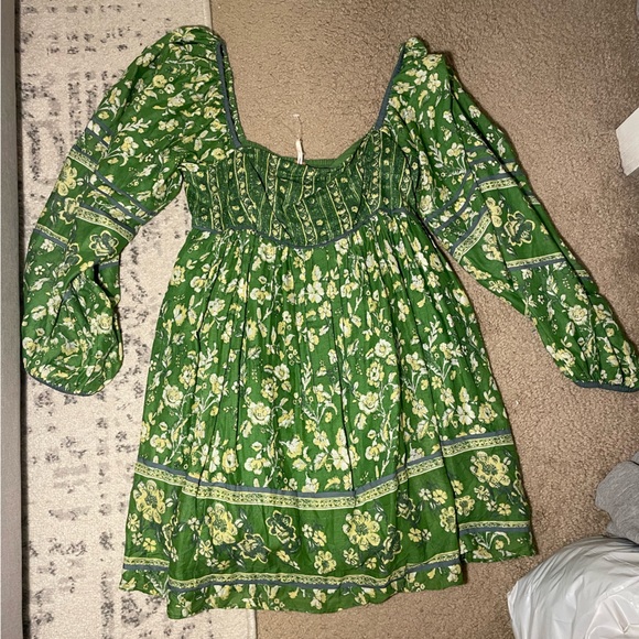 Free People ๐๐๐ Endless Afternoon floral Mini Dress NWT - Picture 2 of 16